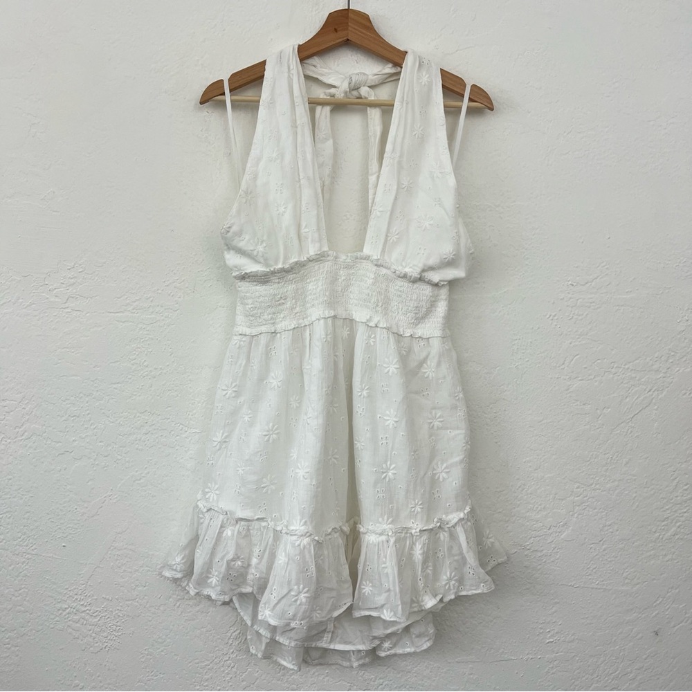 NWT Aerie spring fling white halter dress medium - Picture 6 of 8